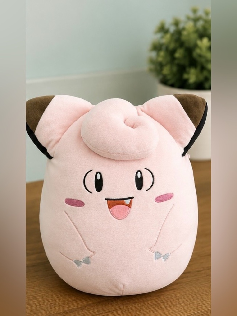 Pokémon Clefairy Squishmallow 14” Plush Pink Official Pokémon